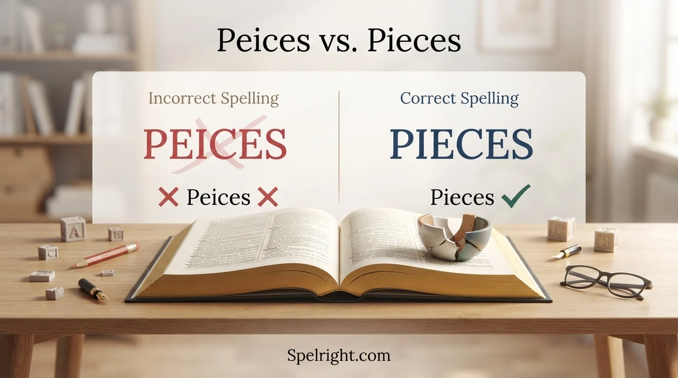 Peices vs. Pieces
