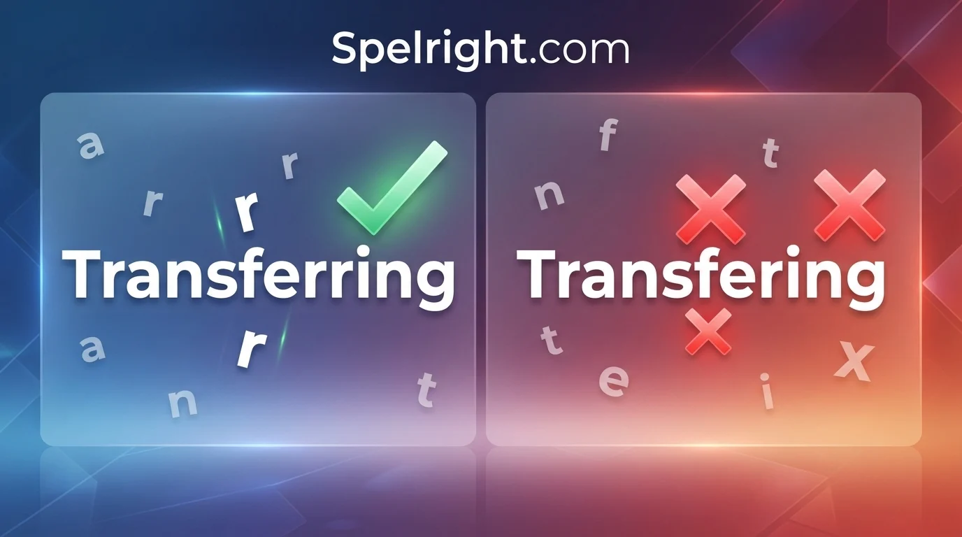Transferring vs. Transfering