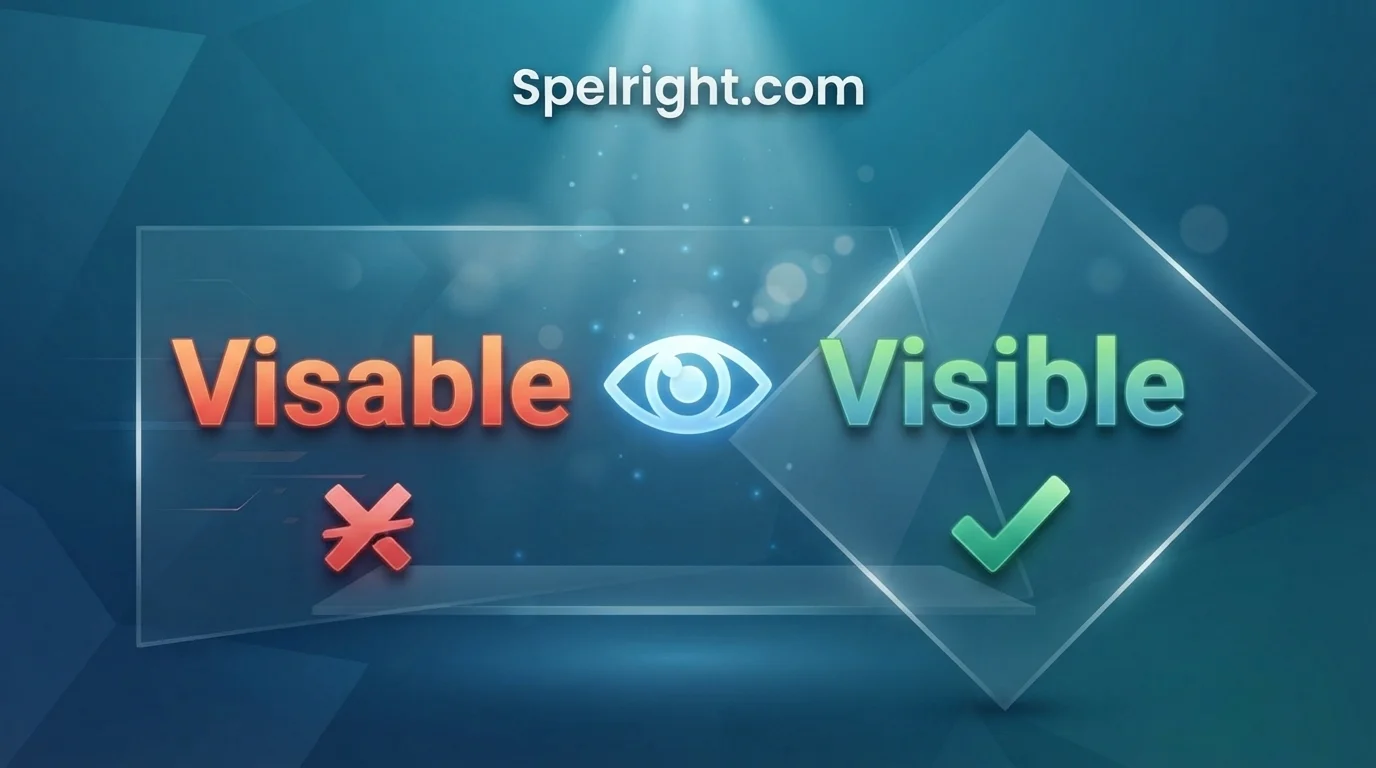 Visible or Visable